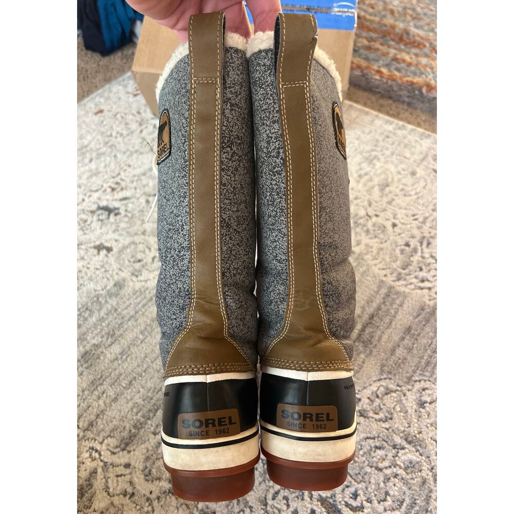 Sorel Tivoli High Waterproof Winter Lace Up Faux Fur Boots Size 10 - Picture 7 of 13